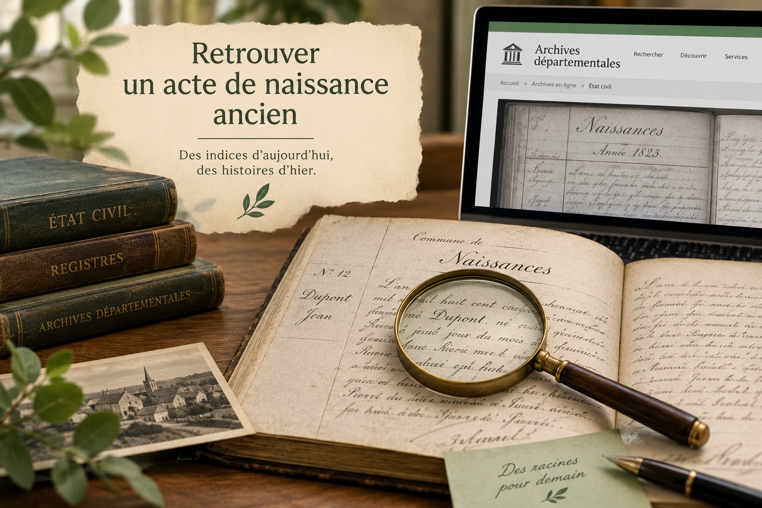 Comment retrouver un acte de naissance ancien ?